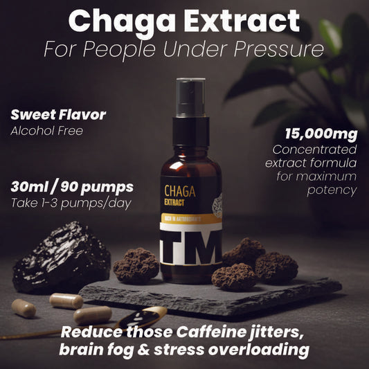 Chaga | Mushroom Tincture | 30 Day Supply | 15 000mg +-