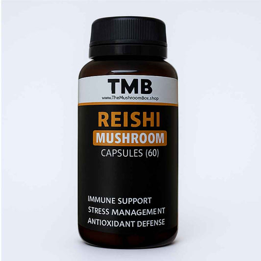 Reishi Mushroom Capsules (60) | Stress Management | Immune Support | 500mg