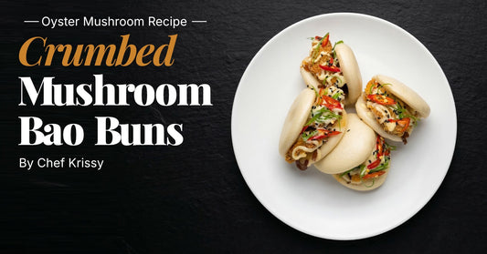 Crispy Panko Mushroom Bao Buns