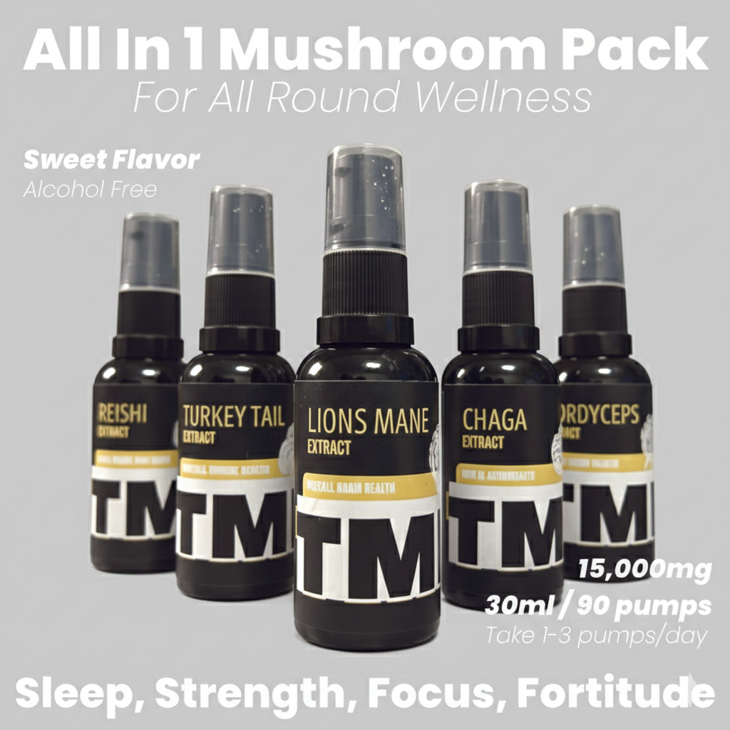 Buy 5 Get 2 Free | Lionsmane, Reishi, Turkey Tail, Chaga, Cordyceps | Buy 5 Get 2 Free