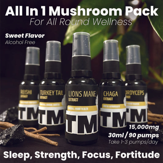 Buy 5 Get 2 Free | Lionsmane, Reishi, Turkey Tail, Chaga, Cordyceps | Buy 5 Get 2 Free