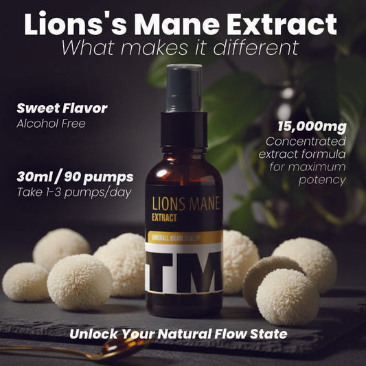 Lion's Mane Mushroom Tincture | Focus Support | 15,000mg