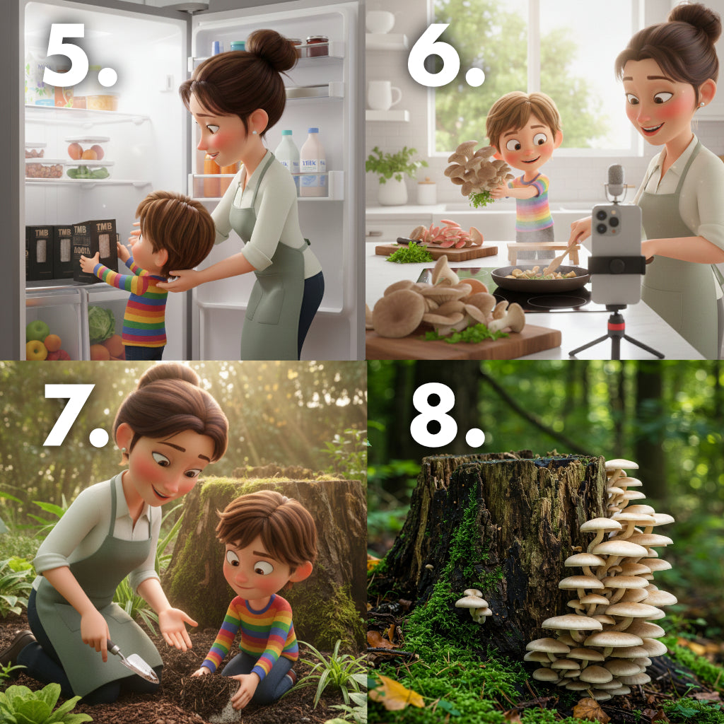 Black Pearl Oyster Mushroom Box