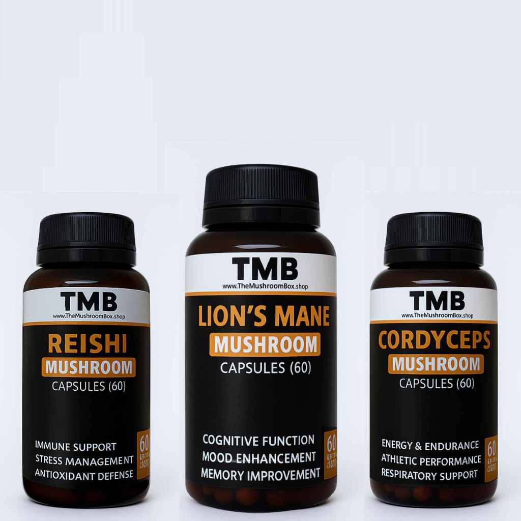[Pre Order] Mushroom Trifecta | Lion's Mane | Cordyceps | Reishi | 500mg