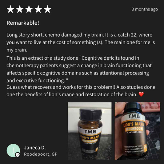 [Pre Order] Lions Mane Mushroom Capsules (60) | Brain Booster | Enhance focus | 500mg